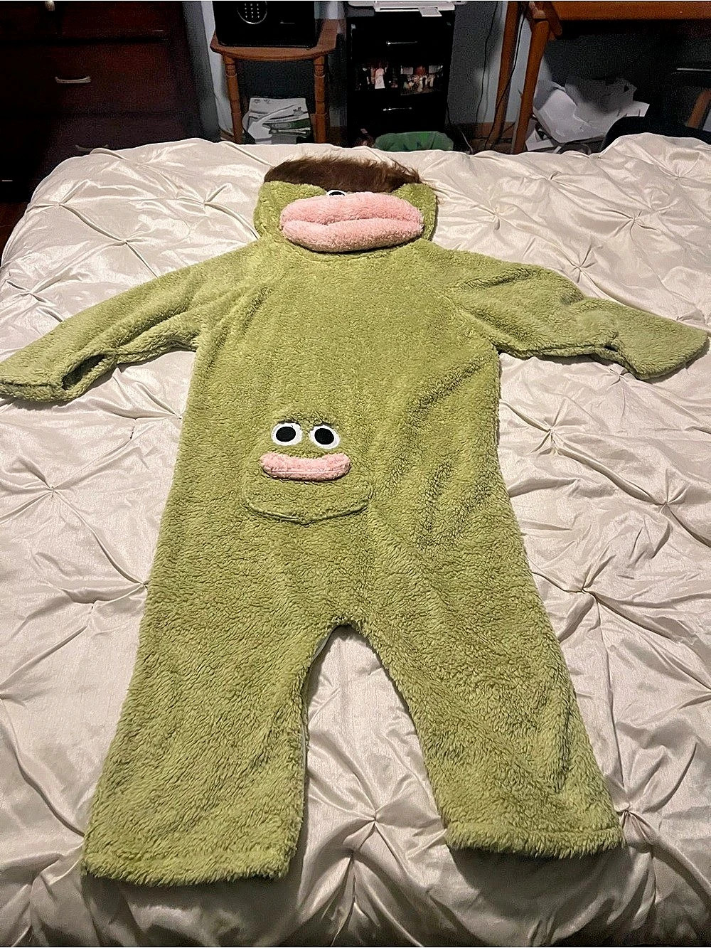 Big Mouth Monster Onesie Green Character Costume size 5, C17